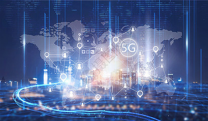 科技網絡城市圖片